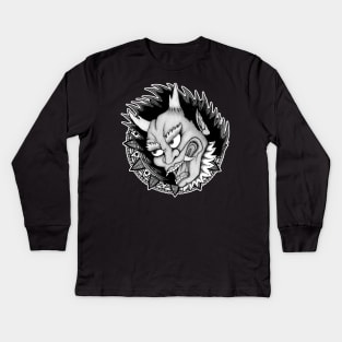 Hannya Mandala Kids Long Sleeve T-Shirt